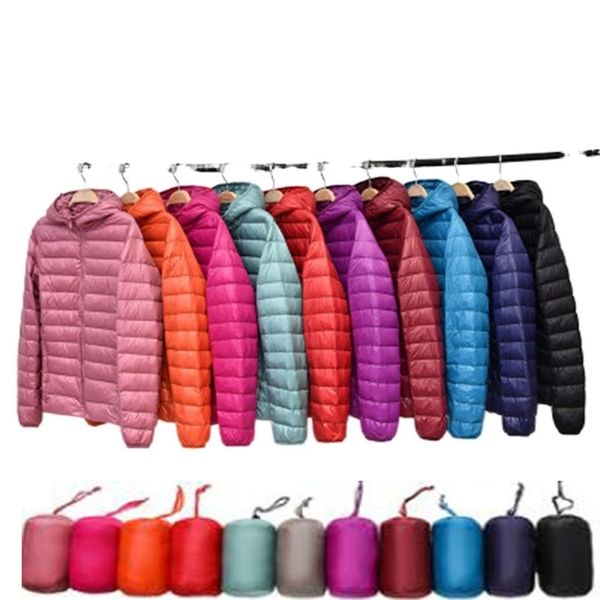 Marke Große Größe 7XL 8XL frauen Unten Mantel Plus Ultra Licht Jacke Frauen Herbst Winter Mit Kapuze Feder Warme 211018