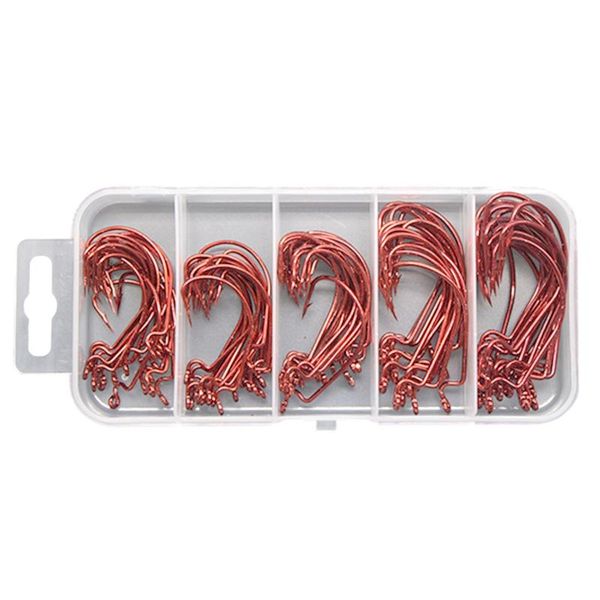 

fishing hooks high carbon steel worm soft bait jig fish with plastic box