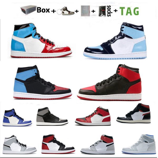

junpman 1s basketball shoes fearless mid white shadow light smoky gray high dark mocha chicago obsidian unc men and women sports 36~46 with