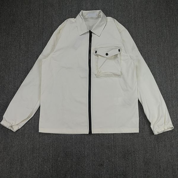 

men's casual jacket street loose tooling shirt lapel outdoor fashion zipper multi pocket sports couple coat european and american brand, Black;brown