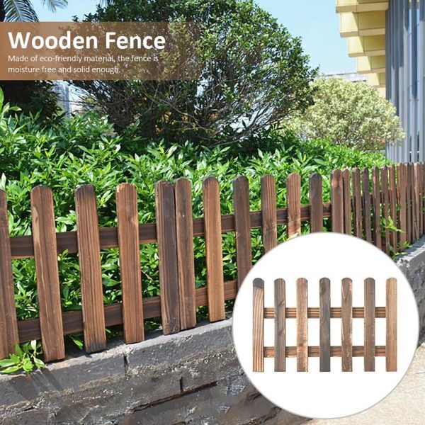 

fencing, trellis & gates 1pcs wooden fence courtyard indoor garden kindergarten flower vegetable small diy christmas decoration 40a