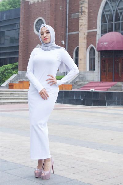 

ethnic clothing women dress muslim fashion thread bottoming ankle long muddle east arabia dubai abaya turkey robe donsignet, Red