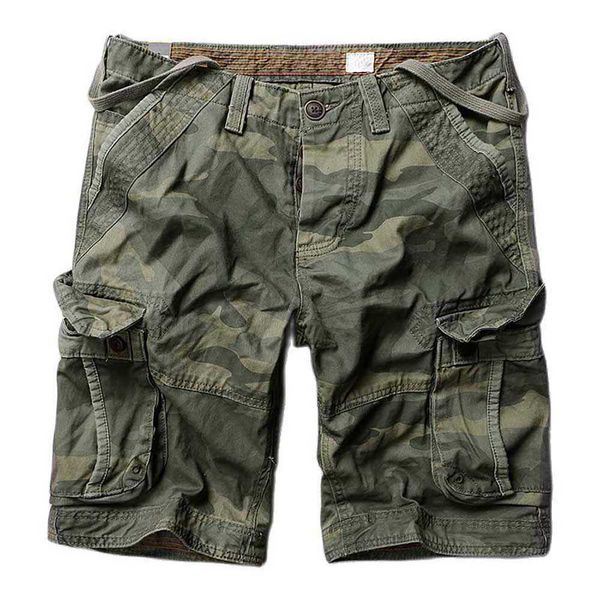 Pantaloncini da uomo Pantaloncini cargo mimetici alla moda da uomo Pantaloncini da surf in cotone stile militare causl Pantaloncini larghi larghi con vestiti multitasche da uomo G230316