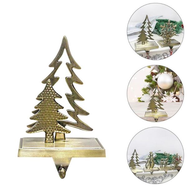 

christmas decorations tree shaped stocking holder fireplace decoration