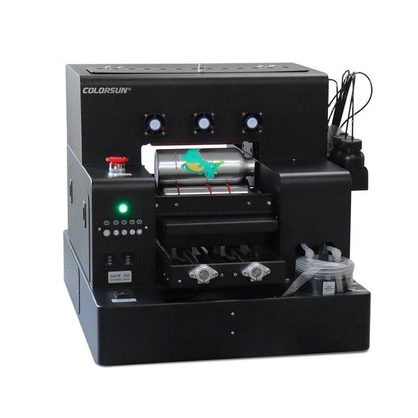 

automatic small uv printer a4 size flatbed with 2500 ml ink for bottle, phone case, lighter, tpu, pvc, metal, wood