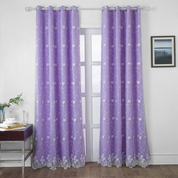 

yellow embroidered window curtain voile panel bedroom tulle curtains for living room comfortable 245* 140cm*1 & drapes