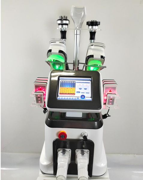 

portable slimming cryolipolisis 360 cavitation+rf multi-handle collocation therapy fat reduce e big suction weight loss fast with 40k laser