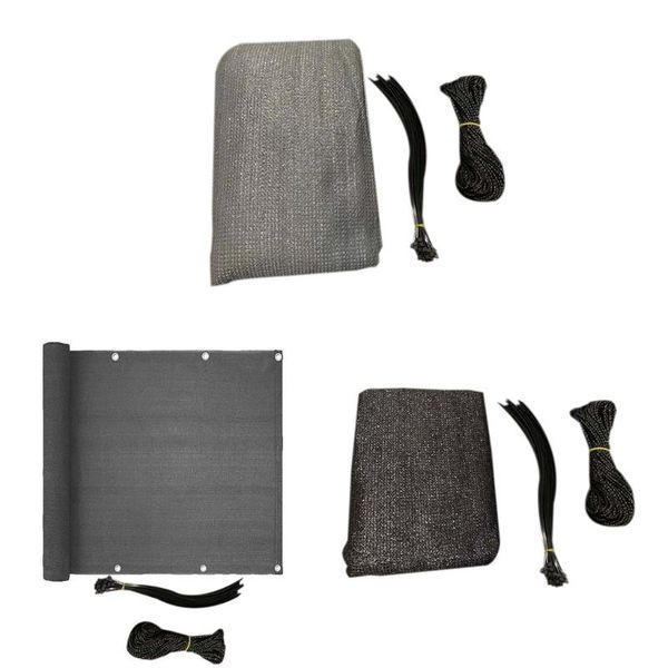 

shade balcony privacy cover mesh to sun uv-proof weather-resistant include cable ties rope easy fixed installing