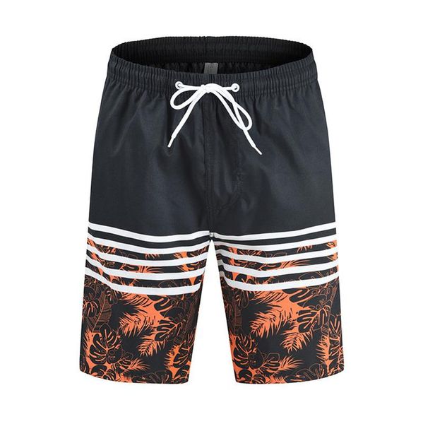 

quick dry running shorts summer men stripe printing sports clothing fitness short pants sport homme gym training beach men's, White;black