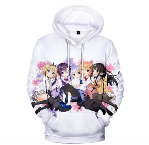 

men's hoodies & sweatshirts kid's anime is the order a men/women 3d cool sweatshirt boys/girls and kids streetwear, Black