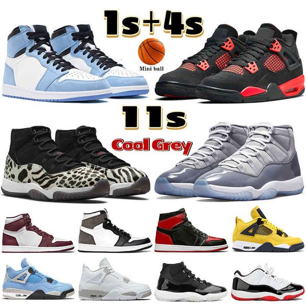 

cool grey basketball shoes 1 1s 4 4s 11 11s university blue bordeaux white oreo black cat bred animal instinct red thunder dark mocha men, White;red