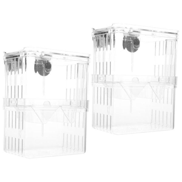 

aquariums 2pcs fish breeding box tank hatchery incubator aquarium isolation holder