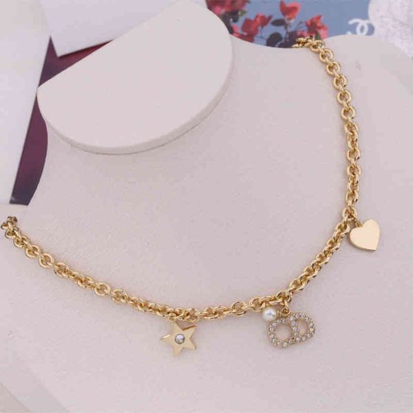 

factory specials aa new love star three pendant necklace, Silver