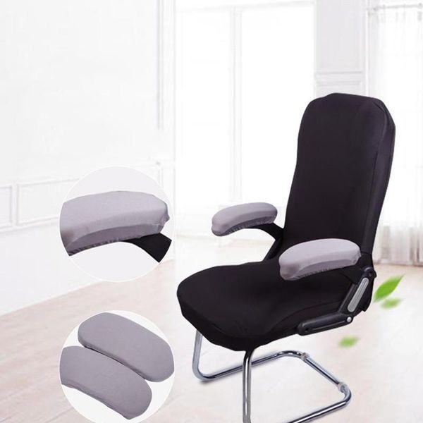 

pair office chair arm rest pads covers ergonomic polyester elbow pillows 2021