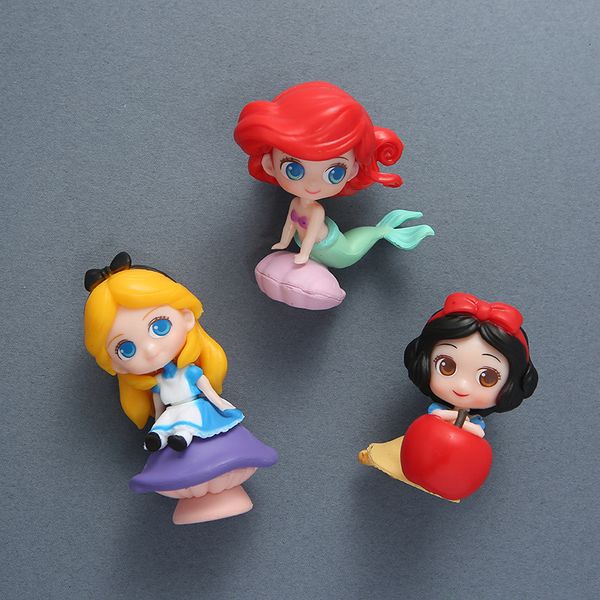 

three dimensional cartoon princess girl refrigerator sticker magnet decorative