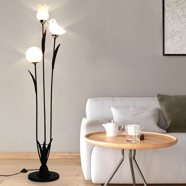 

nordic bird lamp floor el loft deco standing lamps for living room flowers stand light restaurant lighting