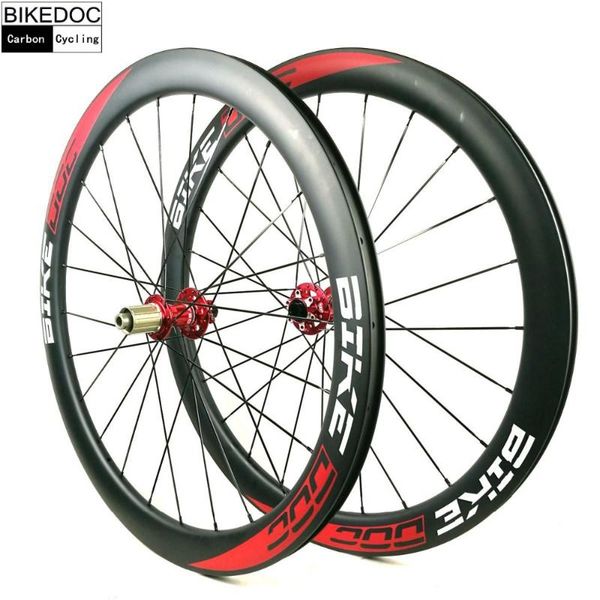 

bike wheels bikedoc carbon disc brake 700c 25mm width u shape road wheelset clincher ruedas bicicleta carretera