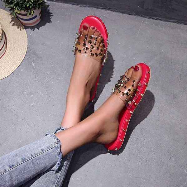 

ladies brand slippers summer sandals and open-toe flat casual shoes women's beach large size43, Black