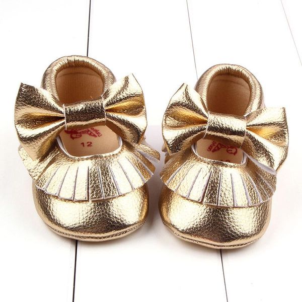 

baby girls first walker shoes toddler gold birthday soft sole walkers