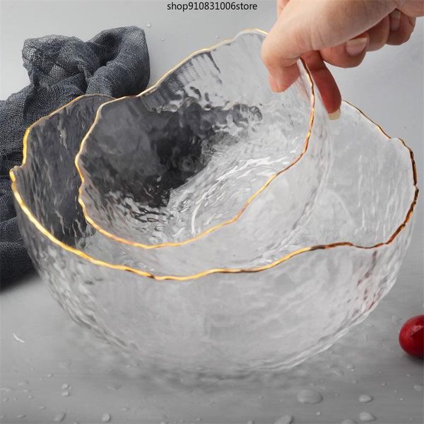 

creative glass salad bowl tableware fruit vegetables irregular shape phnom penh dinner kitchen dinnerware bowls