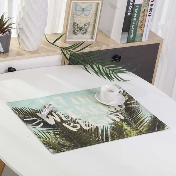 

easy to clean table mat for daily use at home and fouling coffee in restaurant