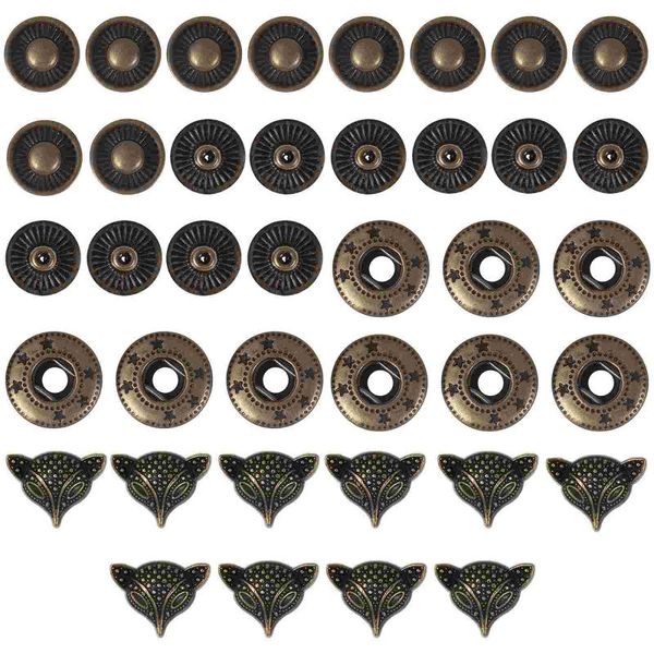 

storage bags 10 sets of alloy buttons decorative coat sweater accessories