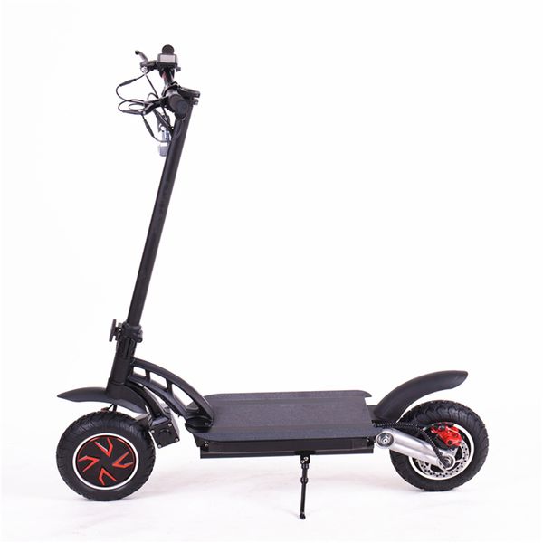 Off-Road Electric Dual Drive Scooter Motor Único 55km / H de Alta Velocidade Folding Dobrar Facilmente Adulto E Skate