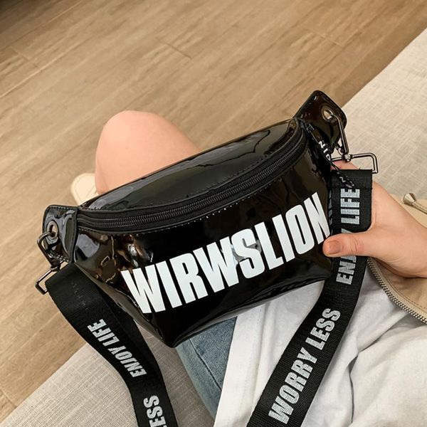 

summer fashion women waist bag chest pu leather waterproof fanny pack messenger shoulder banana multifunction bags