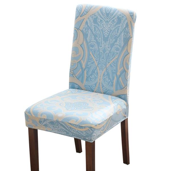 

chair cover of printed stretch elastic dining seat for banquet wedding restaurant el anti-dirty home decoration covers