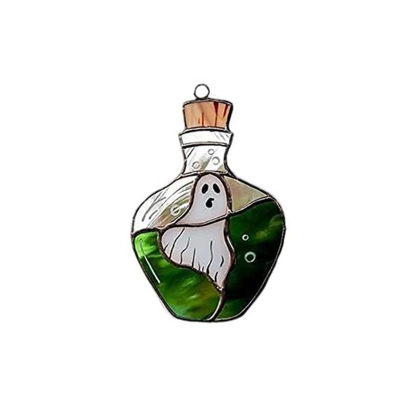 

decorative objects & figurines halloween hanging decoration window acrylic vivid ghost bottle pendant suncatcher crafts