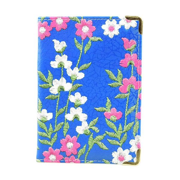

card holders hequn fashion floral women passport holder pu leather travel multi cards covers for passort organizer girls cute wallet, Brown;gray