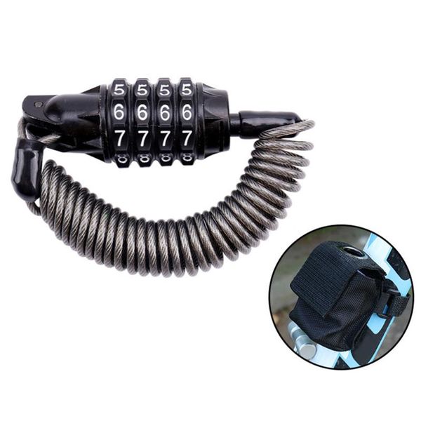 

bike locks 2021 bicycle lock multi-function wire password anti-theft luggage riding portable accessories