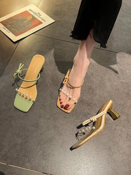 

slippers summer transparent beach slides women shoes flip flops solid crystal rivet sandals female holiday sliders, Black