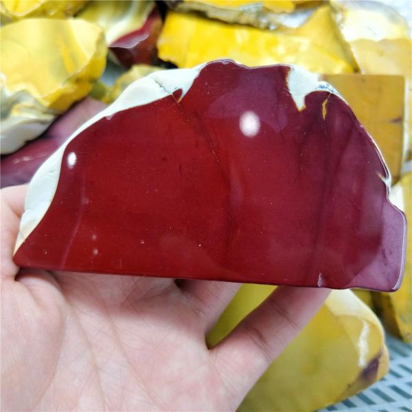 

decorative objects & figurines natural irregular shaped egg yellowstone crystal minerals energy healing stone products thick slab jewelr