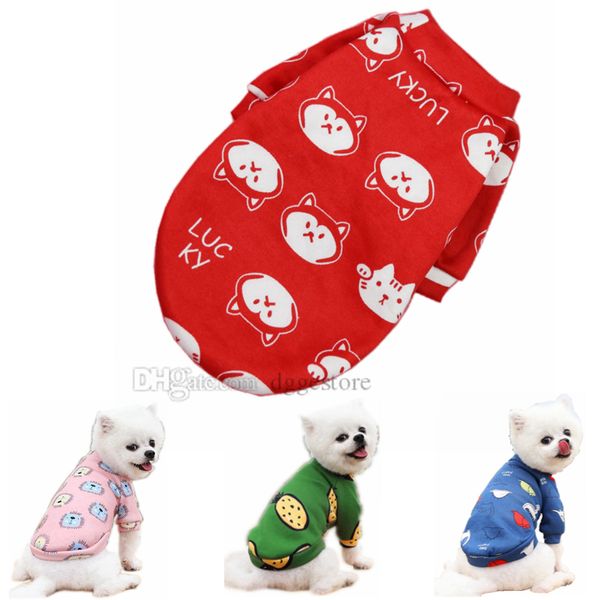 12 Farben Hundebekleidung Strickpullover Fleecemantel Pullover Verdickung Warm Sublimation Haustier Dogg Shirt Frühling Herbst Winter Katzenkleidung Kleidung für kleine Hunde A13