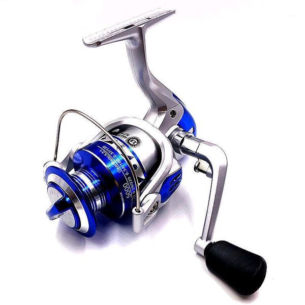 

metal fishing reel 2000-7000 series spinning 5.2:1 gear ratio supplies baitcasting reels