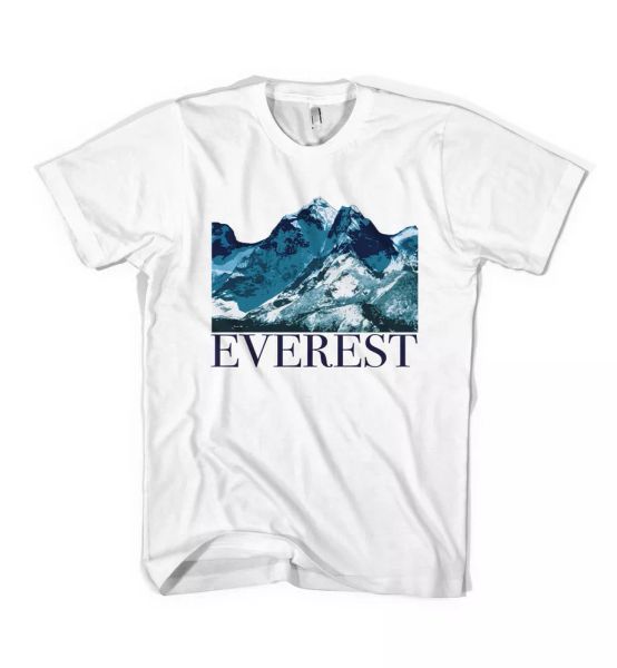 

Montage Everest Alpinisme Equipment T-Shirt Toutes les Tailles, White;black