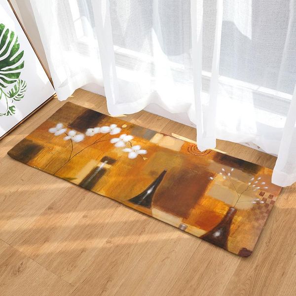 

carpets bedroom door mat pography wild flower long land pad office home decor furnishing floor bathroom anti-slip carpet