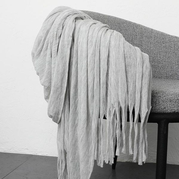 

scarves heavy high-end cashmere scarf shawl women thin warm pashmina soft fashion for ladies with long fringed, Blue;gray