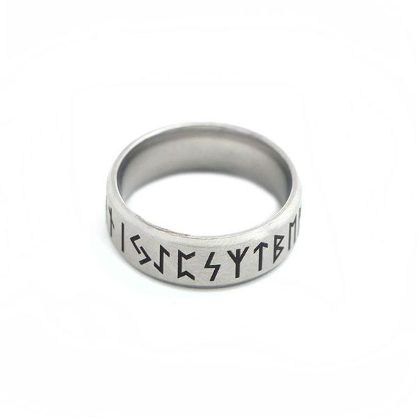 

cluster rings punk fashion style ring retro male jewelry viking female black amulet norse rune women, Golden;silver