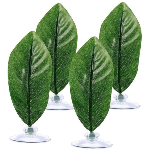 

betta bed leaf hammock, used for fish, plant pad, fish breeding, 4 pieces decorations
