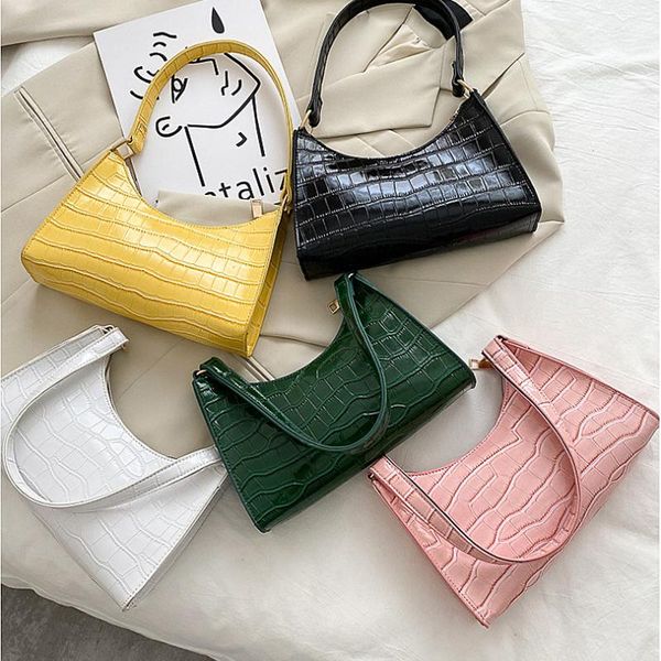 

evening bags retro casual women's totes shoulder bag fashionable exquisite shopping pu leather chain handbags for women 2021 ng