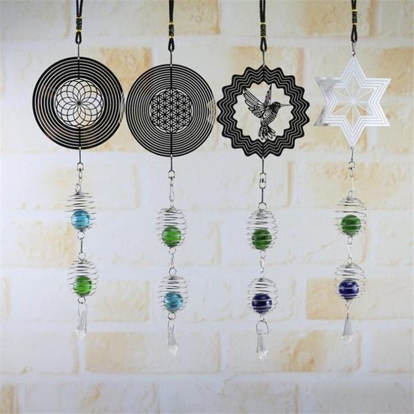 

decorative objects & figurines retro rotating wind chime metal pendant decoration home living room garden balcony
