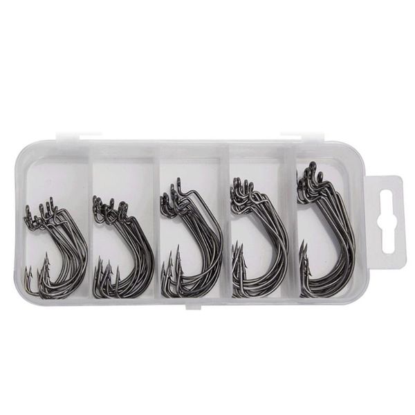 

set creative crank fish hook practical fishing hooks outdoor supplies (2#, 3/0#)