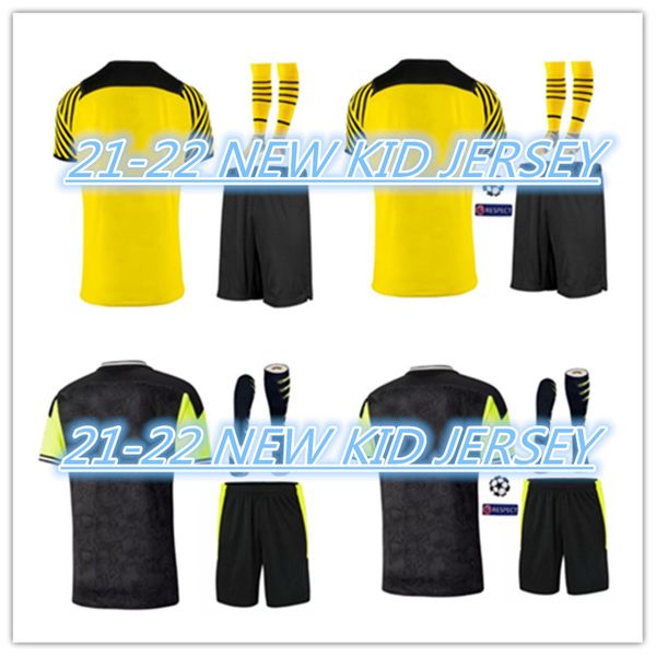 

dortmund soccer jersey borussia 21 22 fourth 4th 2021 2022 football shirt haaland reus neongelb bellingham sancho hummels brandt men + kids, Black;green