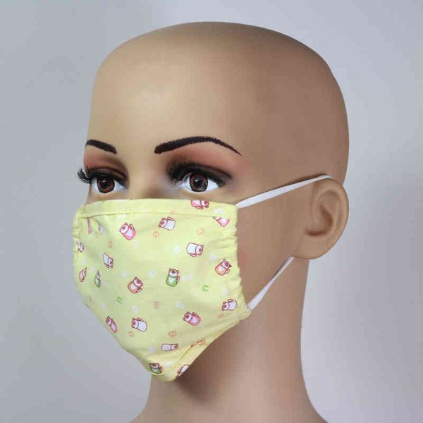 

printing cotton children's fashionable double dust mask adjustable earhook