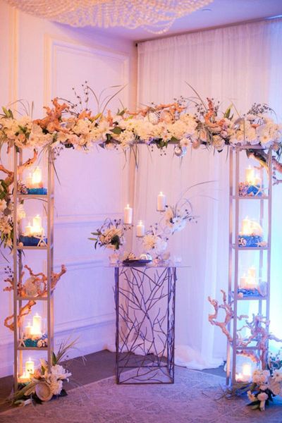 

party decoration lllumine wedding arch decor candlestick center