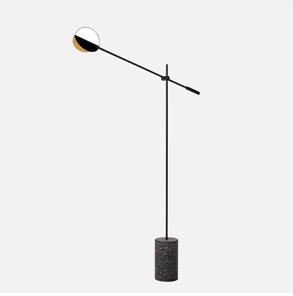 

nordic personality terrazzo floor lamp simple modern el model room living bedroom led vertical lamps