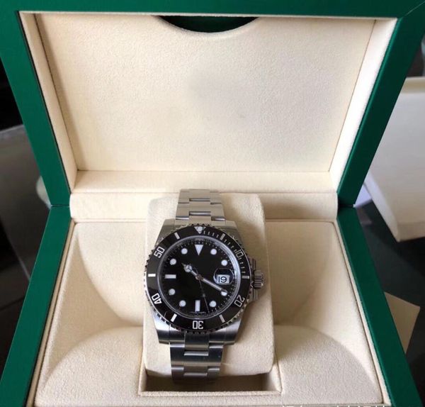 

100% waterproofvr factory 1 submariner luxury 40mm 116610ln sapphire ceramic automatic stainless steel swim diving men watch, Slivery;brown