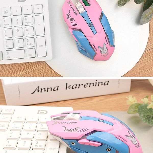 

mice rechargeable led optical game 2400dpi 2.4g usb wireless mouse for pc lape65a